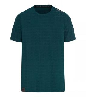 PORSCHE DESIGN Jacquard Tee Sportovní žakárové funkční tričko tmavě zelené