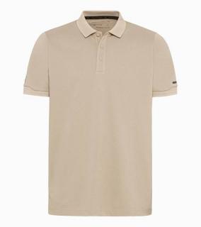 PORSCHE DESIGN Men's Polo Shirt Tričko s límečkem a knoflíčky béžová (Vysoce kvalitní sportovní polo tričko s UV ochranou faktorem 40+. Univerzální jako klasické polo triko. Rychleschnoucí a chladivé jako funkční košile.)