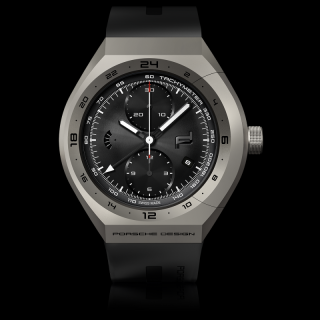 Porsche Design MONOBLOC ACTUATOR GMT Chronotimer  Titanium & Rubber  hodinky černá/ titan