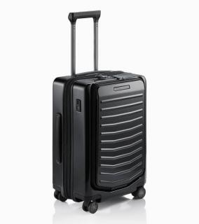 PORSCHE DESIGN Roadster Hardcase 4W Business Trolley S  Manažerské zavazadlo kufr skořepinový velikost S černý TSA USB (550 x 380 x 230 mm Výjimečně lehký s přední kapsou. Tichá kola. Jako příruční zavazadlo.)