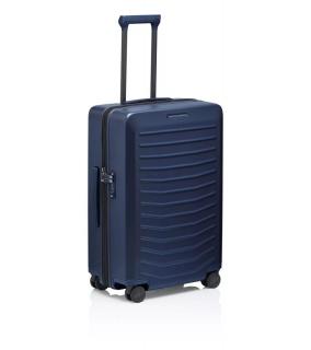 PORSCHE DESIGN Roadster Hardcase 4W Trolley M Cestovní zavazadlo kufr skořepinový velikost M matně modrá TSA (690 x 480 x 280 mm Středně velké, rozšiřitelné designové zavazadlo z lehkého plastu. Tichá kola)