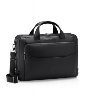 Porsche Design ROADSTER LEATHER BRIEFCASE M  zavazadlo aktovka kožená černá black