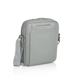 PORSCHE DESIGN Roadster Leather Shoulderbag XS Taška kožená malé velikosti přes rameno šedá (Tato taška přes rameno z teletiny má velkou hlavní přihrádku, takže je ideální pro tablety. Podšívka v kontrastní barvě.)