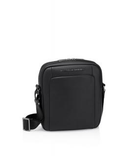 Porsche Design ROADSTER LEATHER SHOULDERBAG XS Taška přes rameno kožená černá black (65 x 200 x 250 mm)