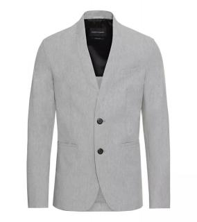 Porsche Design Sustainable Blazer blejzr šedý úzký střih