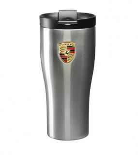 PORSCHE Thermo cup stainless steel  Termoska nerez 460 ml (Dvoustěnný termohrnek Porsche vyrobený z nerezové oceli)