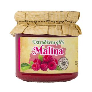 Klášterní officína Extra džem MALINA 98% 170 g