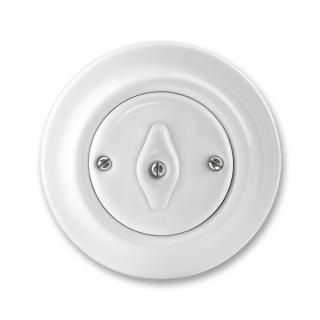 ABB Decento vypínač č.7 otočný bílá 3560K-C07345 porcelán (ABB 3560K-C07345)