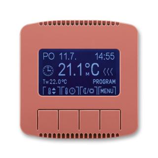 ABB Tango termostat pokojový vřesová červená 3292A-A10301 R2 programovatelný (ABB 3292A-A10301 R2)