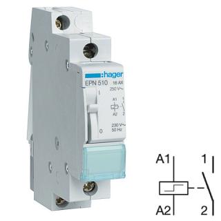 HAGER EPN510 Impulsní relé 16A, 1S, 230V AC / 110V DC (HAGER EPN510)