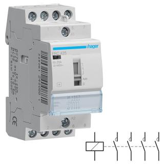 HAGER ERC425 Stykač 25A, 4S, 230V~50/60Hz (HAGER ERC425)