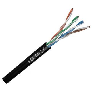 Instalační kabel 27655191 SOLARIX SXKD-5E-UTP-PE venkovní 1m (Solarix 27655191 UTP, CAT5e, PE, venkovní)