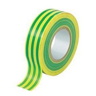 Izolační páska PVC 15x10 zel.žlutá (Izolační 15mm x 10m zeleno - žlutá)