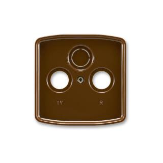 Kryt zásuvky Tango anténní TV+R(+SAT) ABB 5011A-A00300 H hnědý (ABB 5011A-A00300 H)