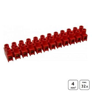 Lámací svorkovnice 4 mm2 červená SEZ 6336-36 (SEZ 6336-36)