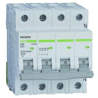 Noark 100160 Ex9BN 3PN C25  Instalační jistič 6 kA, charakteristika C, 25 A, 3+Npól (25)