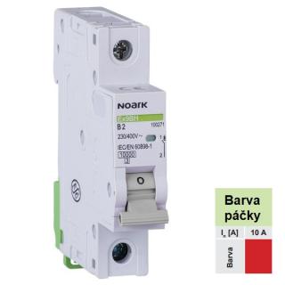 Noark 100456 Ex9BH 1P D10 Instalační jistič 10 kA, charakteristika D, 10 A, 1pól (Ex9BH 1P D10)