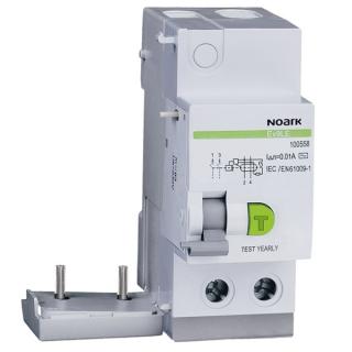 Noark 100568 Ex9LE 30mA 2P 40A Chráničový modul pro Ex9B, 2pól, In=40A, IDn=30mA (Ex9LE 30mA 2P 40A)