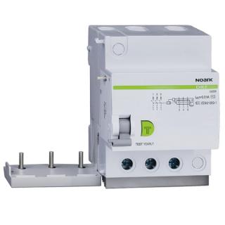 Noark 100570 Ex9LE 30mA 3PN 40A Chráničový modul pro Ex9B, 3+Npól, In=40A, IDn=30mA (Ex9LE 30mA 3PN 40A)