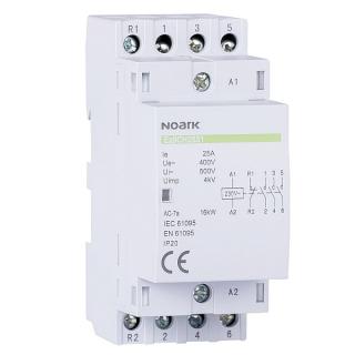 Noark 102411 Ex9CH25 40 24V 50/60Hz Instalační stykač, 25 A, ovl. 24 V, 4 NO  kontakty (Ex9CH25 40 24V 50/60Hz)