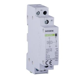 Noark 107317 Ex9CH20 31 24V 50/60Hz Instalační relé, 20 A, ovl. 24 V,  3 NO + 1 NC  kontakty (Ex9CH20 31 24V 50/60Hz)