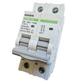 Noark 110090 Ex9BP-JX(+) 2P C40 DC instalační jistič 10 kA, charakteristika C, 40 A, 500 V DC, 2pól (Ex9BP-JX(+) 2P C40)