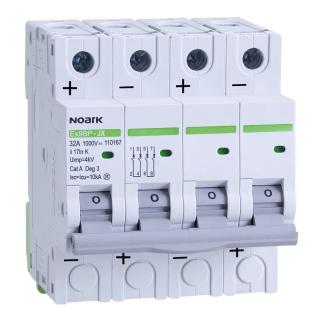 Noark 110166 Ex9BP-JX(+) 4P K25 DC instalační jistič 10 kA, charakteristika K, 25 A, 1000 V DC, 4pól (Ex9BP-JX(+) 4P K25)