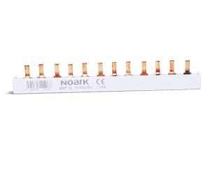 NOARK 113237 BBP 3L 10 M72 13.5mm EU Propojovací lišta, 3fázová, 10mm2, 63A, 72 modulů pro Ex9B40J (NOARK 113237)