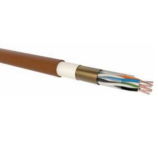 Ohniodolný nízkofrekvenční sdělovací kabel pevný PRAFlaGuard F 2x2x0,8 P15-90 R stíněný (PRAFlaGuard F 2 x 2 x 0,8 P15-90 R)