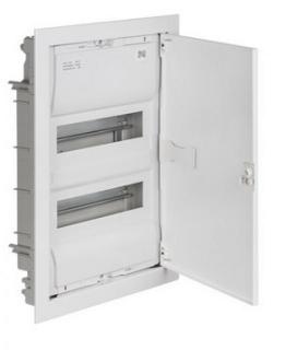 Rozvaděč pod omítku SEZ C-BOX MSF 28 s kovovými dvířky, IP30, 24+4 modulů, 478x358x94mm (SEZ C-BOX MSF 28)