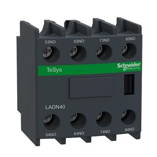 SCHNEIDER LADN40 Blok pomocných kontaktů, montáž čelně, 4"Z" (SCHNEIDER LADN40)