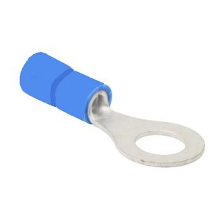 Tracon KSZ10 Izolovaná Cu lisovací kabelová oka, modrá, pocínovaná 2,5mm2, M10, (d1=2,3mm, d2=10,5mm), PVC (Tracon KSZ10)