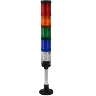 Tracon NYG3-50RYGBWM Světelný sloupový signalizátorsvislý podst.(s akust.sig.) AC/DC24V, 5 R,Y,G,B,W, IP65, 80dB (Tracon NYG3-50RYGBWM)