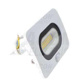 Tracon RSMDLFM20 SMD reflektor se snímačem pohybu, bílý 20W, 4000K, IP65, 220-240V AC, 1600lm, 110°, 3-10m, EEI=G (Tracon RSMDLFM20)