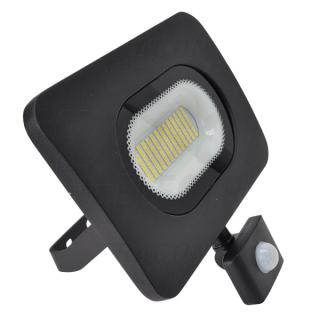 Tracon RSMDLM50H SMD reflektor se snímačem pohybu, s nastav.citlivostí,černý 220-240V,50W,4000K,IP65,4000lm,120°, 10s-7min, 3-10m, EEI=G (Tracon RSMDLM50H)