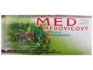 Etiketa MED medovicový (Samolepka na sklenice)