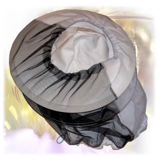 Včelařský klobouk bílo-černá síťka (Ochranné pomůcky)