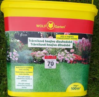 Trávníkové hnojivo s dlouhodobým účinkem Wolf- Garten LD 500 A