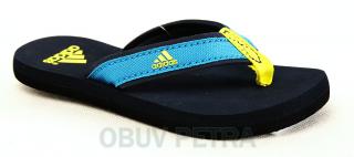 adidas Beach Thong K S75569, modré žabky, dětská obuv vel.6