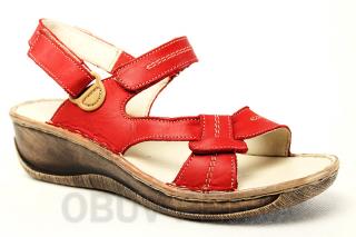 HILBY 656 červené, dámské sandály vel.41