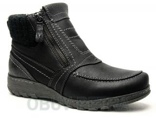 JANA Soft Line 26460-27 black, dámská zimní obuv vel.42