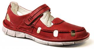 KRISBUT 2049-5 red, dámské plné sandály vel.40