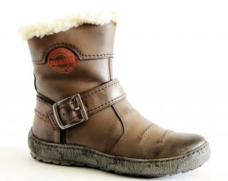 KRISBUT 3029-1 brown, dámská zimní obuv vel.40