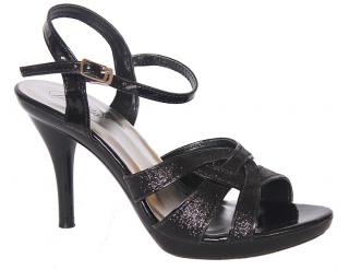 LA VITA JF452244 black, dámská společenská obuv  vel.41