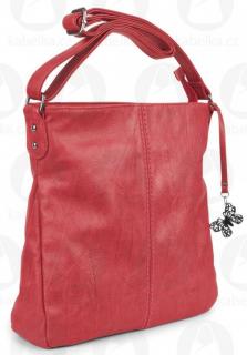 Lesands 2985 červená, dámská kabelka- kabelka
