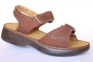 ORTO PLUS 2046-40V hnědé, dámská obuv - sandály vel.42