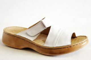 ORTO PLUS 2053-10 bílé, dámské pantofle vel.42