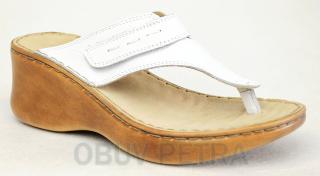 ORTO PLUS 3081-10 bílé, dámská obuv -  žabky vel.41