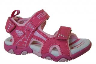 PEDDY PU-612-35-09 pink, dětské sandály vel.24