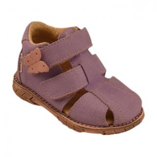 PEGRES 1201 (27-30) fialová, dětské sandály vel.28